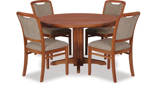 Avondale Round Double Drop-Leaf Dining Table & Melody Chairs